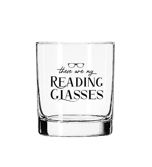 Reading Glasses Tumbler Rocks Glass
