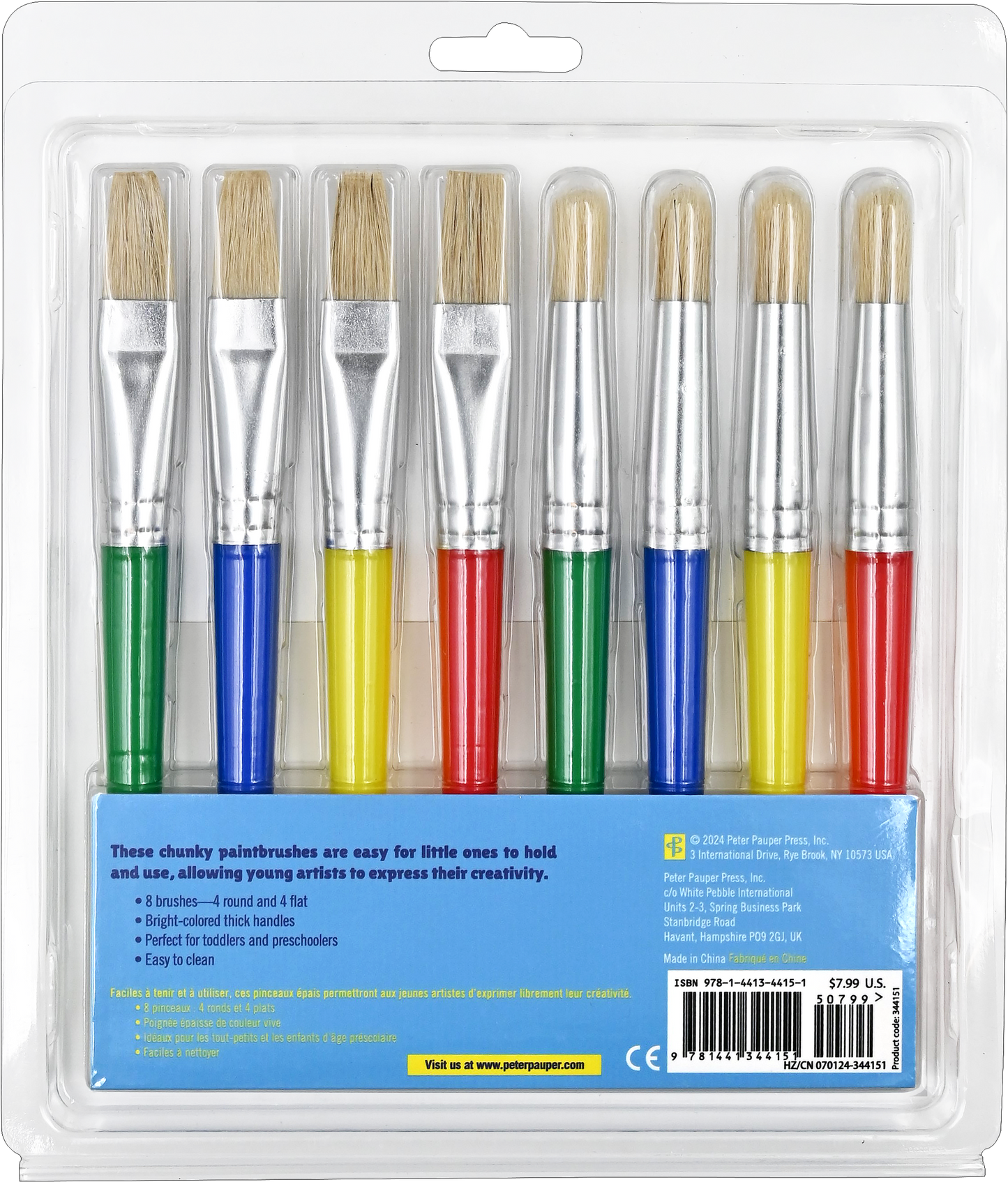 Peter Pauper Press - Easy-Grip Paint Brushes