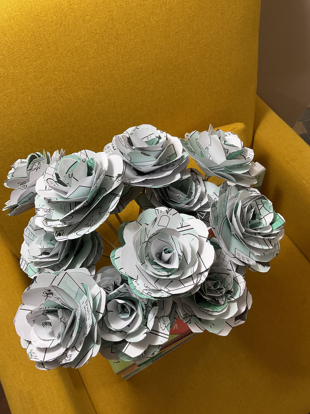 HandmadeHeartstopper paper flowers
