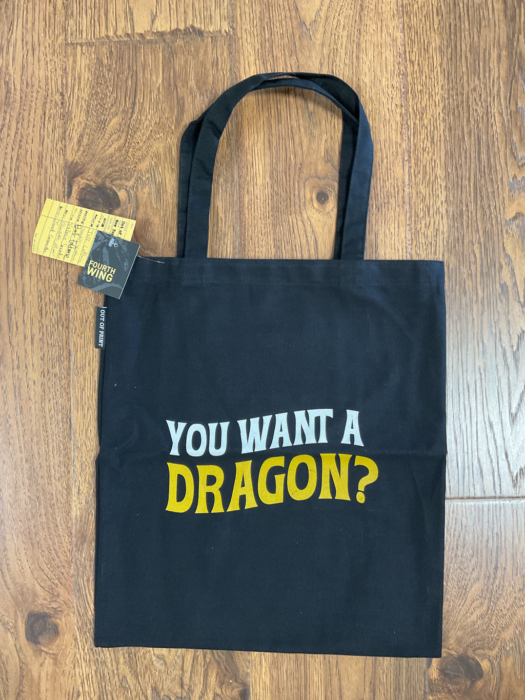 Fourth Wing Want a Dragon Tote Bag