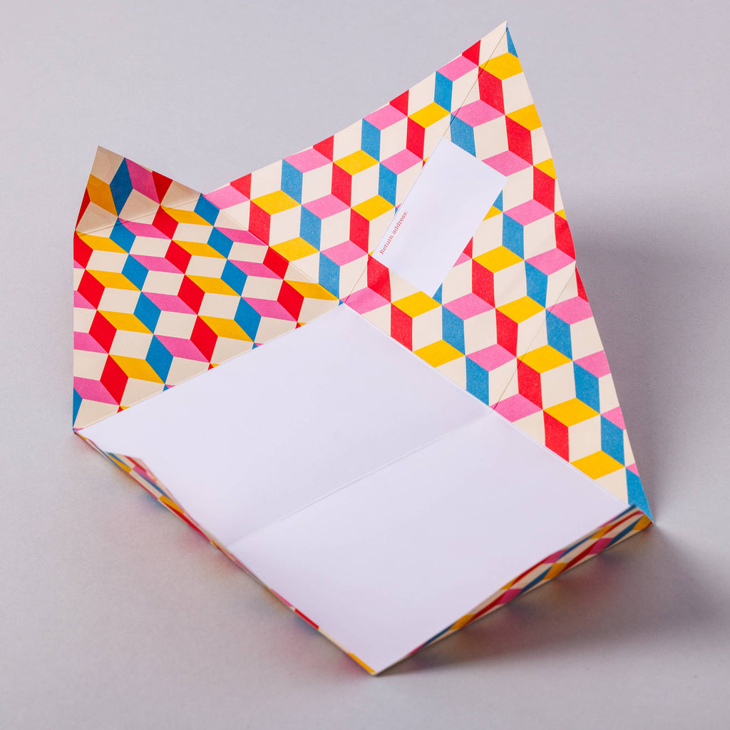 pigeonposted - Urban Pigeon, Colorful Folding Letter Pack, Pack of 6