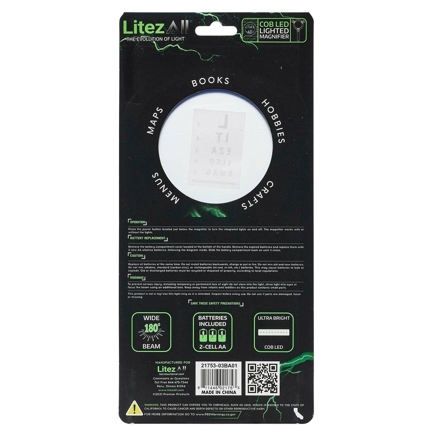 LitezAll - LitezAll COB LED Lighted Hand Held Magnifying Glass