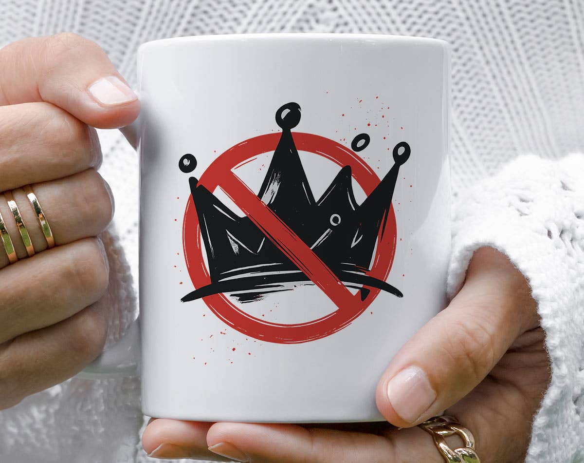 Sister Ray - No King Political Liberal Democrat Protest Coffee Mug