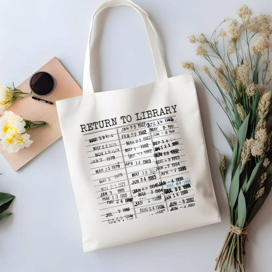 Sister Ray - Return to Library Books Reading Canvas Tote Bag
