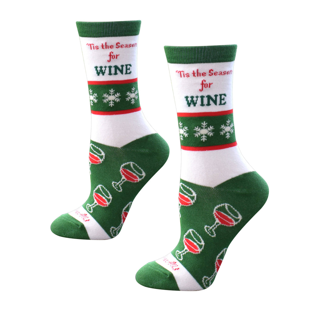Buy Socks You All - Tis the Season for Wine Women's Socks