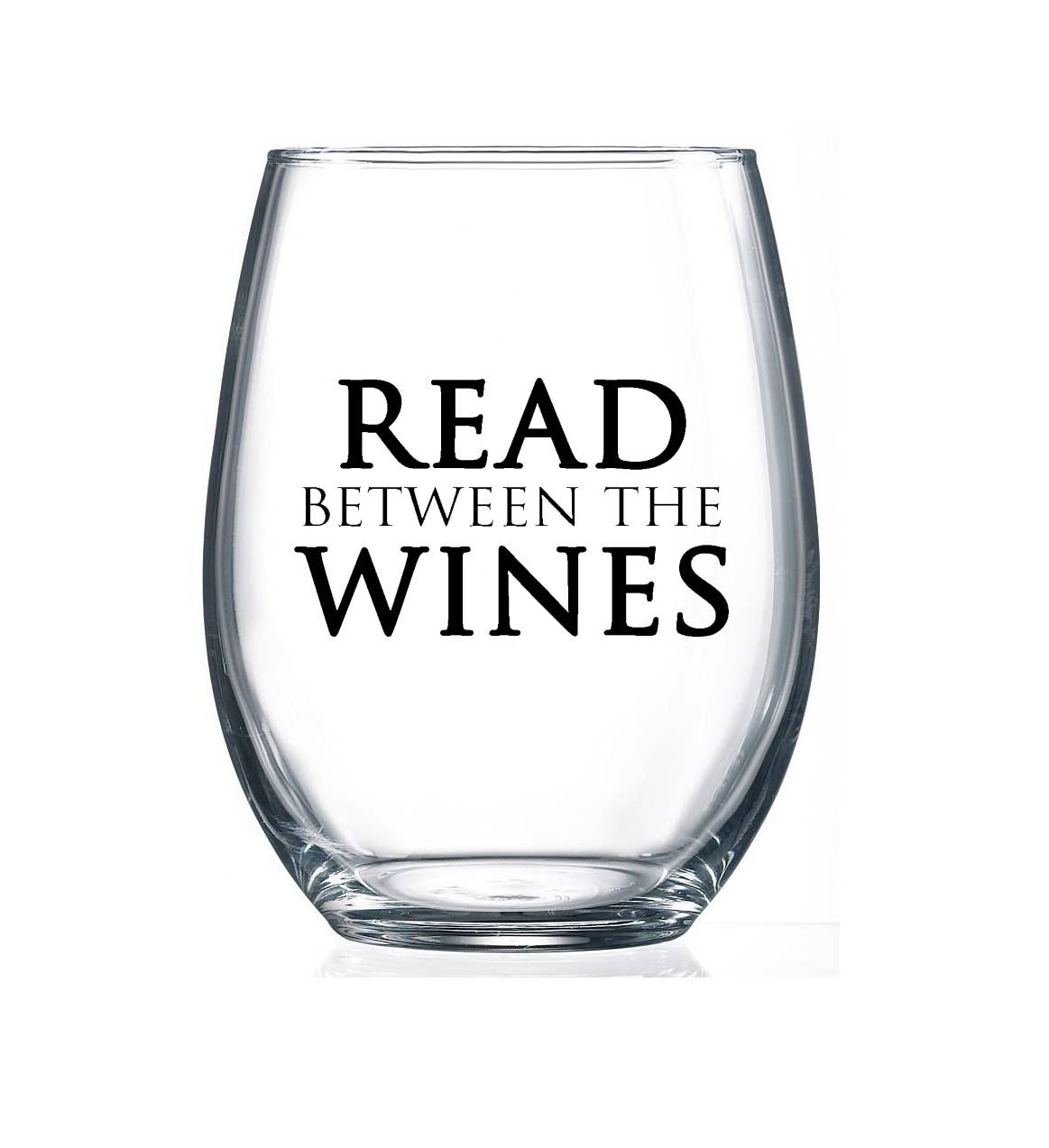 Read between the Wines 15oz Stemless Wine Glass
