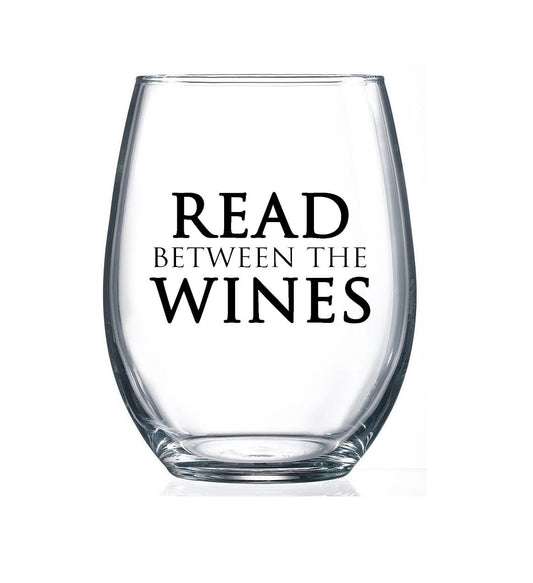 Read between the Wines 15oz Stemless Wine Glass