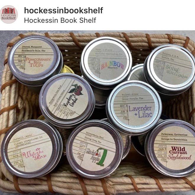 North Ave Candles - Mini Tins / book candles / book gift / bookstore sidelines