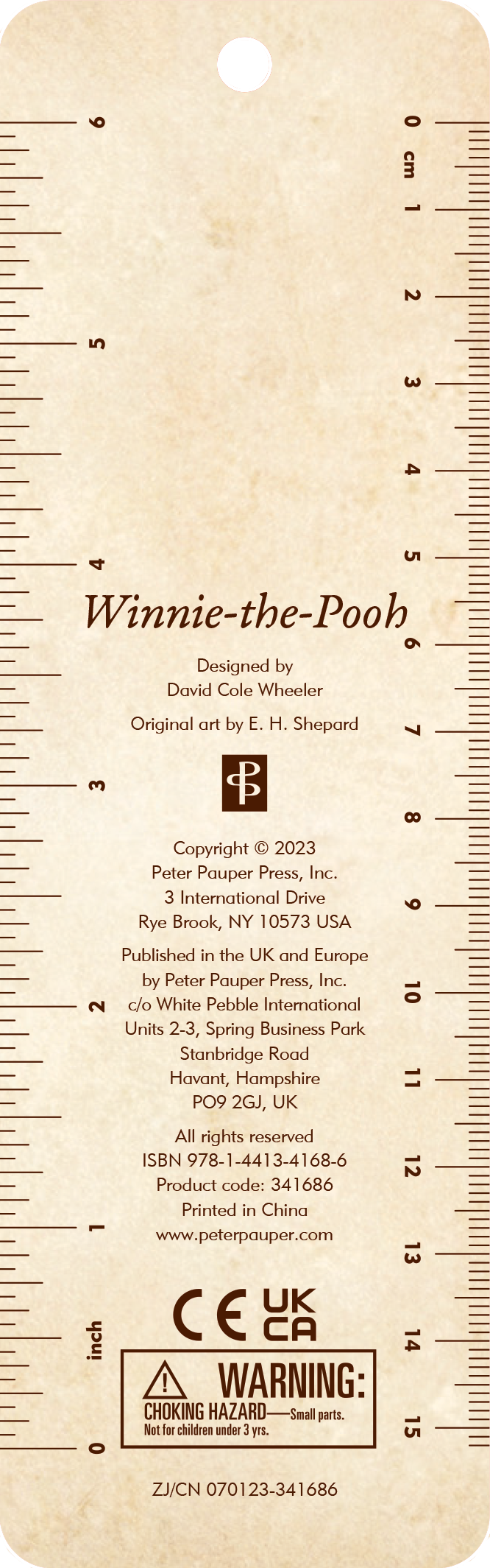 Peter Pauper Press - Winnie-the-Pooh Children's Bookmark