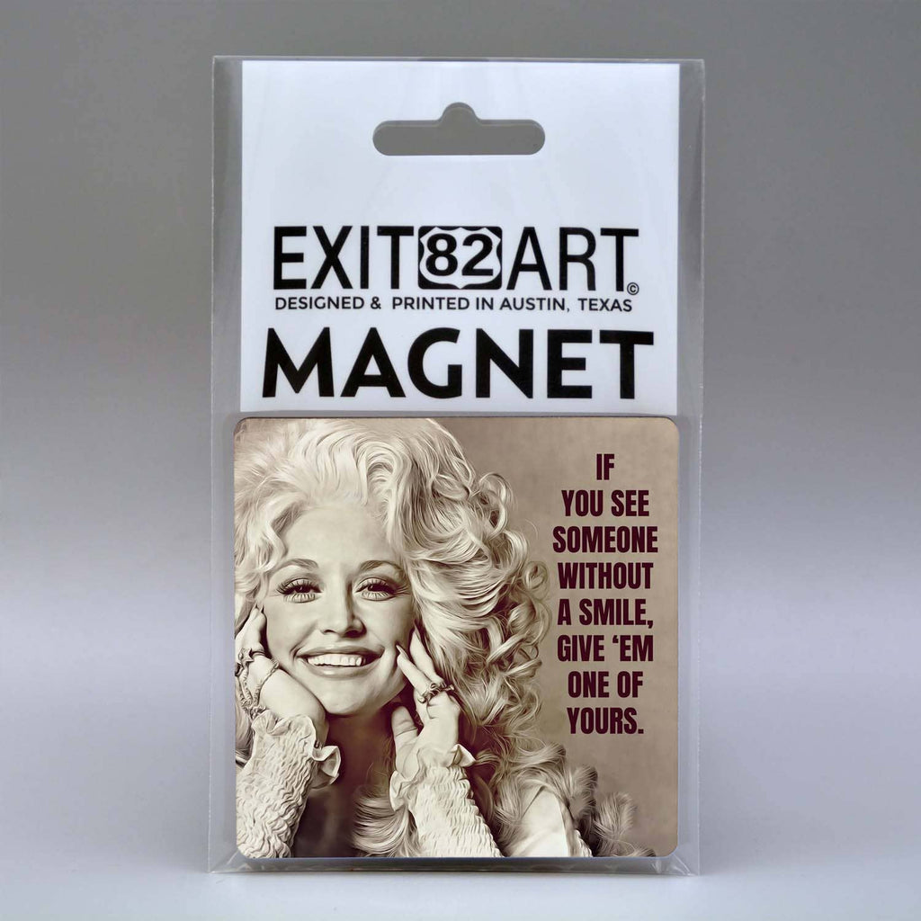Dolly Parton - 3" Square Magnet