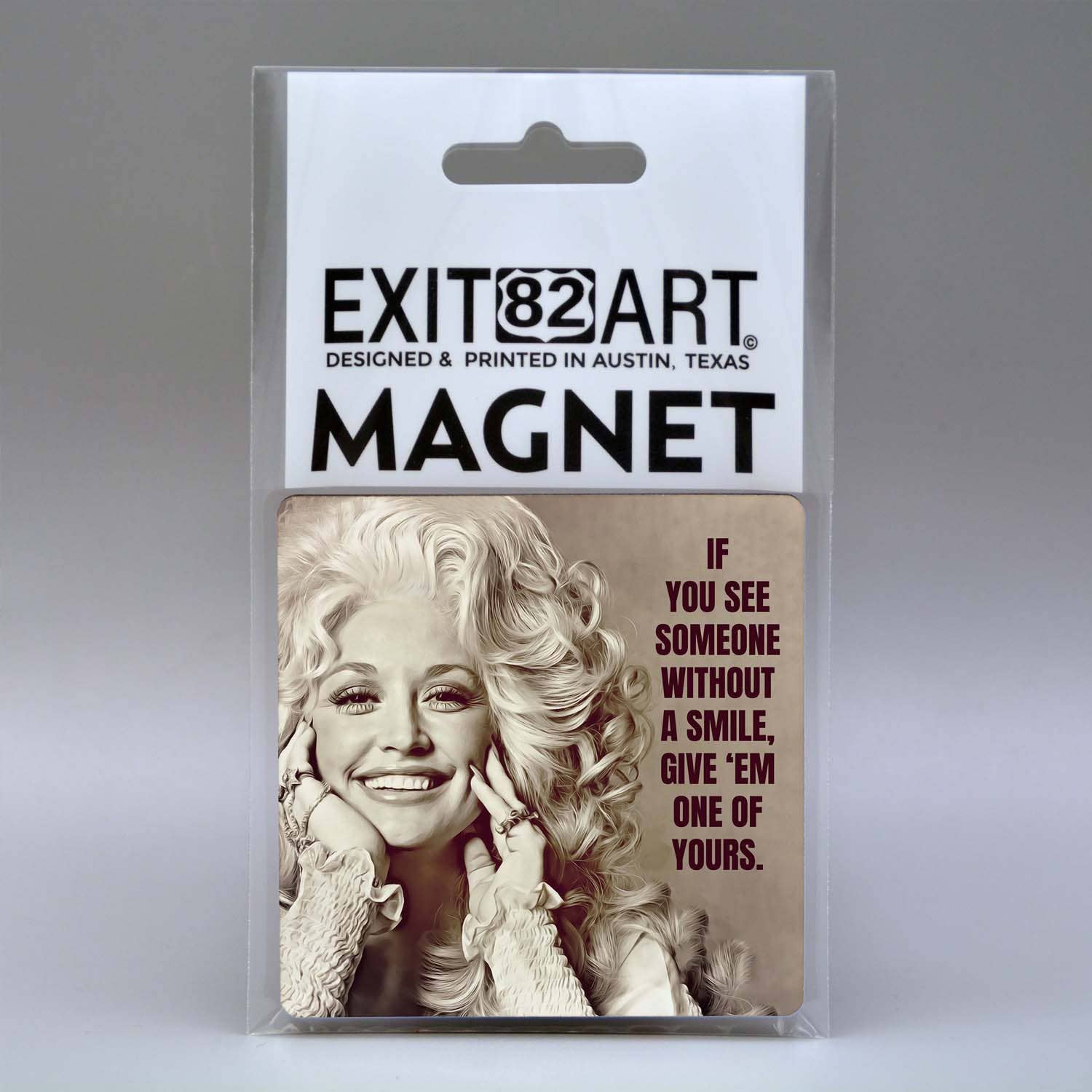 Dolly Parton - 3" Square Magnet