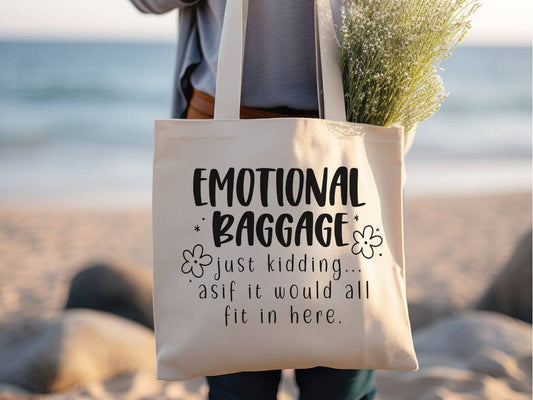 Sister Ray - Emotional Baggage Funny Canvas Tote Bag