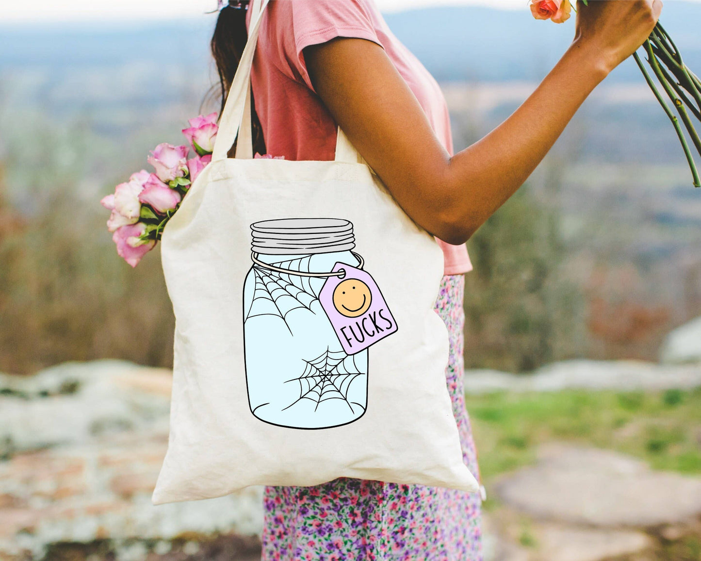 256 Craft Co - Zero Fucks Jar Canvas Tote Bag