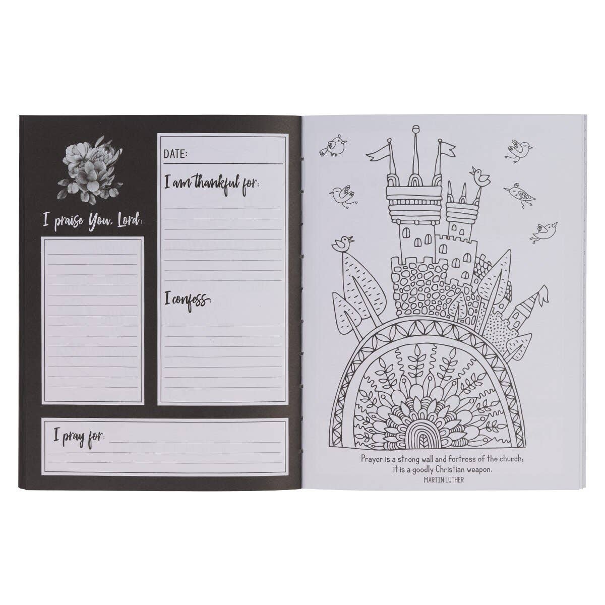 Christian Art Gifts - Worry Less, Pray More Prayer Journal SC