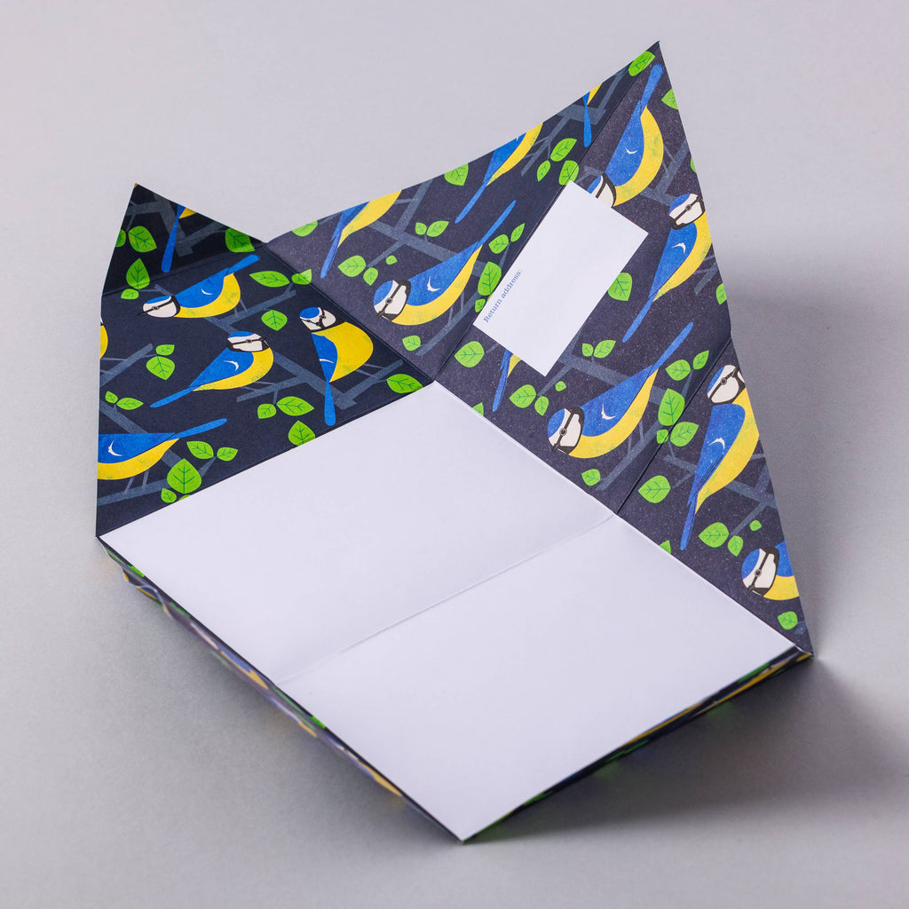 pigeonposted - Dawn Chorus Pigeon, Folding Letter Set – Pack of 6 Letters