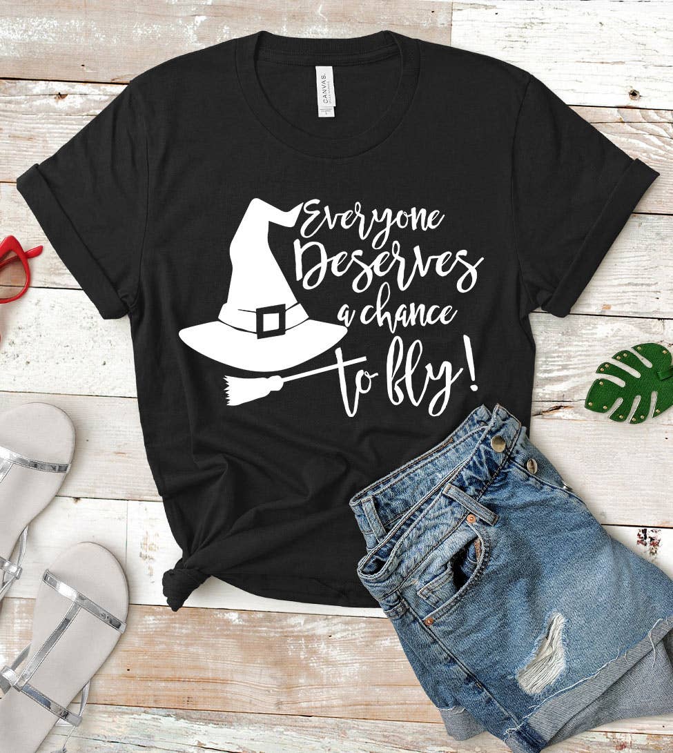 House Of Rodan - Everyone Deserves A Chance - Fall Witch Halloween T-Shirt