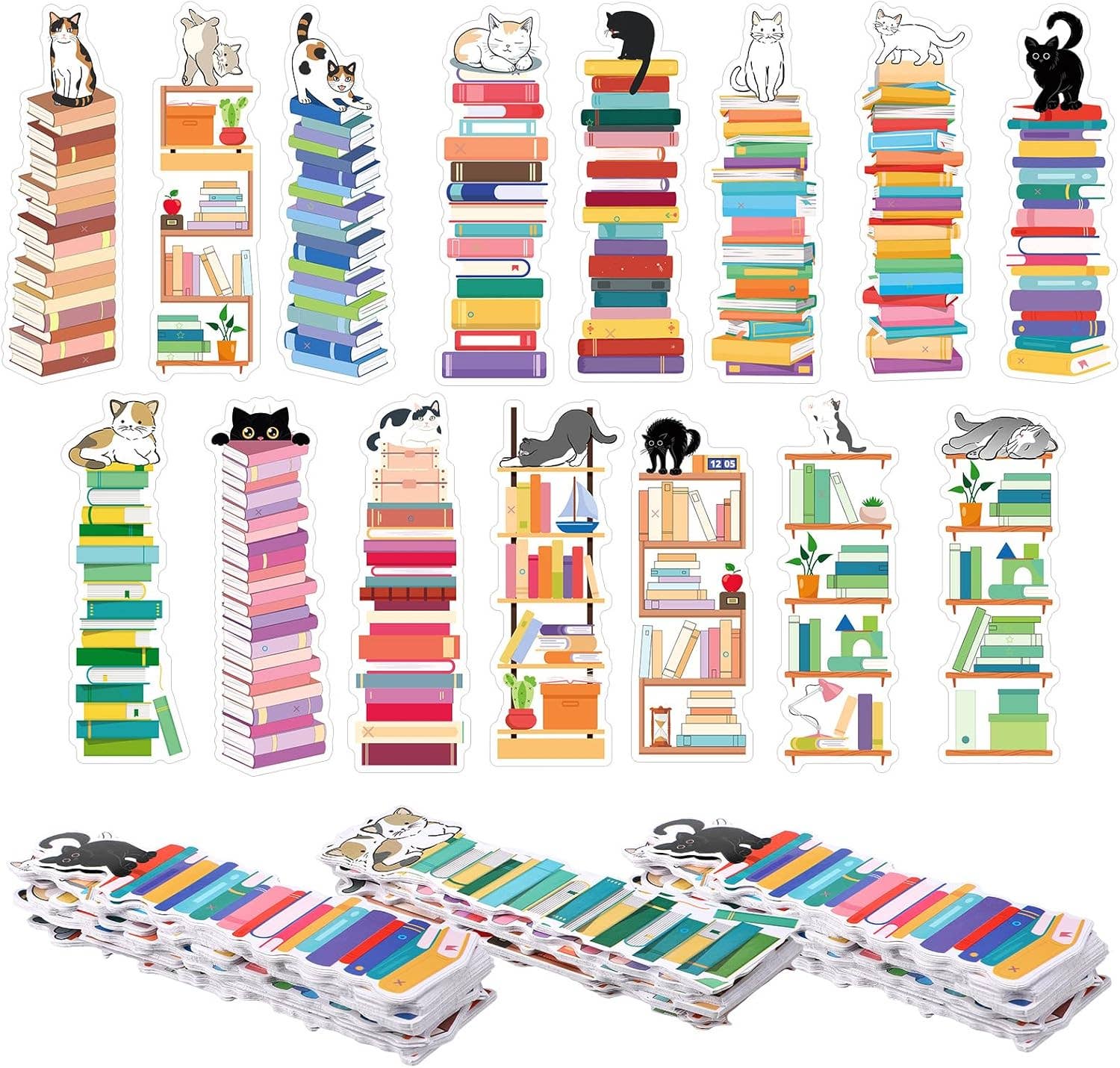 Magnifique Hearts - Whimsical Bookshelf Bookmarks – Customizable for Readers