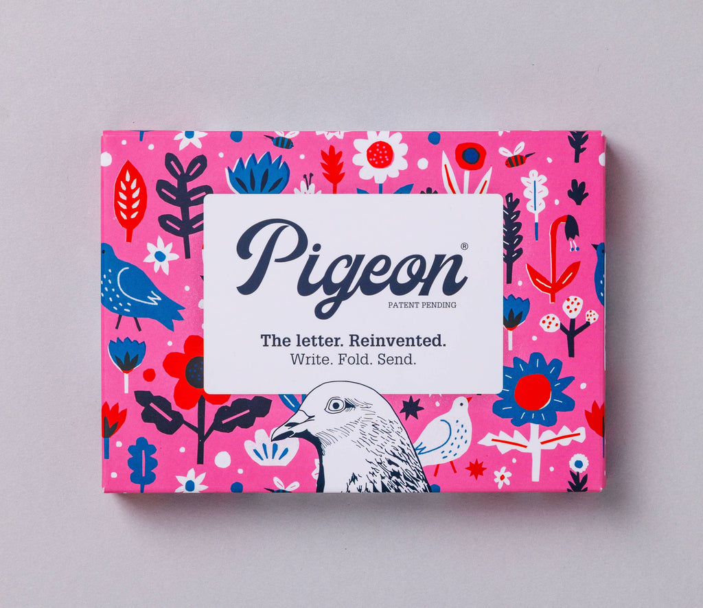 pigeonposted - Fiesta Pigeon, Folding Stationery Letter Set - Pack of 6