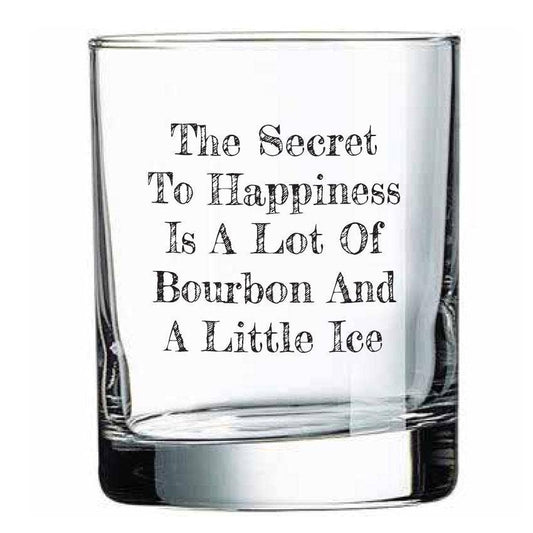 Buy Socks You All - The Secret to Happiness is a Lot of Bourbon and a Little Ice Rocks Glass