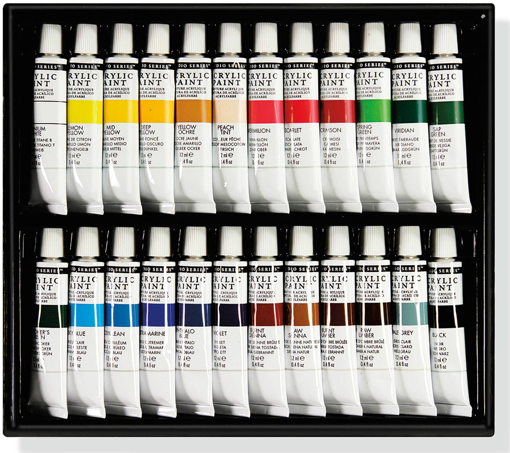Peter Pauper Press - Studio Series Acrylic Paint Set (24 colors)