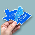 Anthem Sticker Company - ALL US STATES vote blue sticker (50+ options)