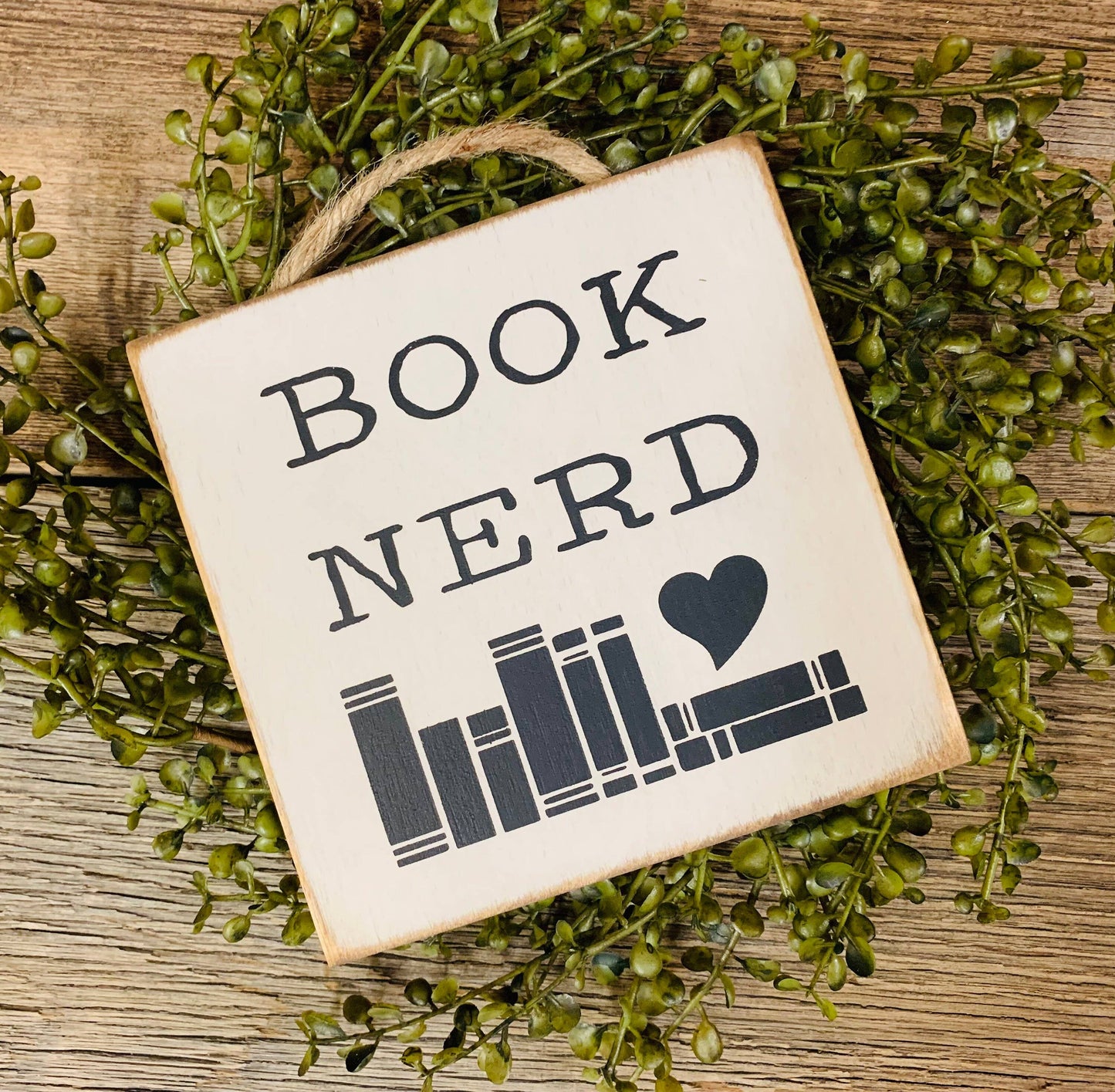 North Fork Mercantile - Book Nerd, Book Reader Gift, Book Lover, Book Sign