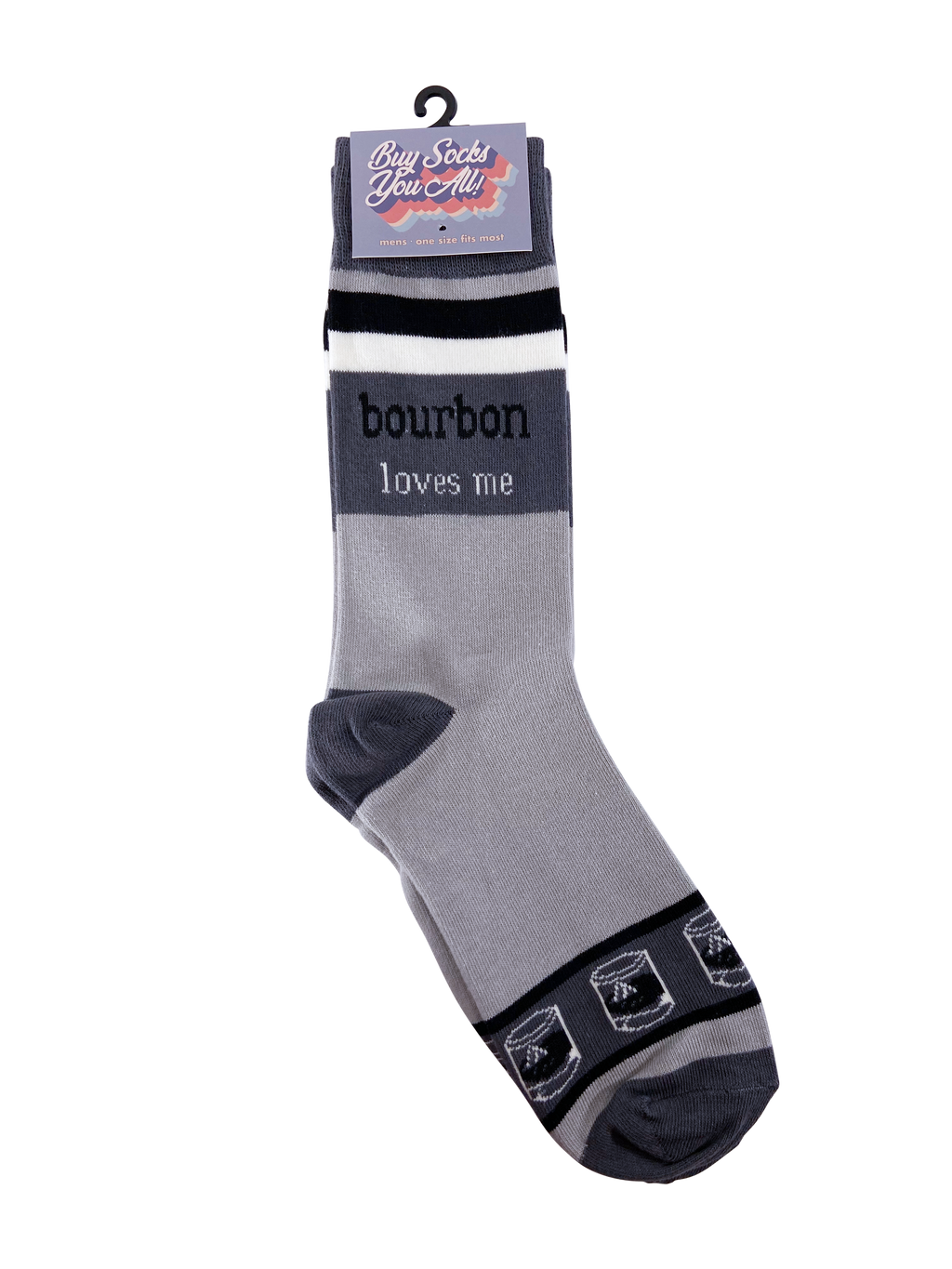 Buy Socks You All - Bourbon Loves Me Men's Socks