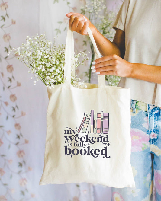 256 Craft Co - My Weekend Is Fully Booked Canvas Tote Bag