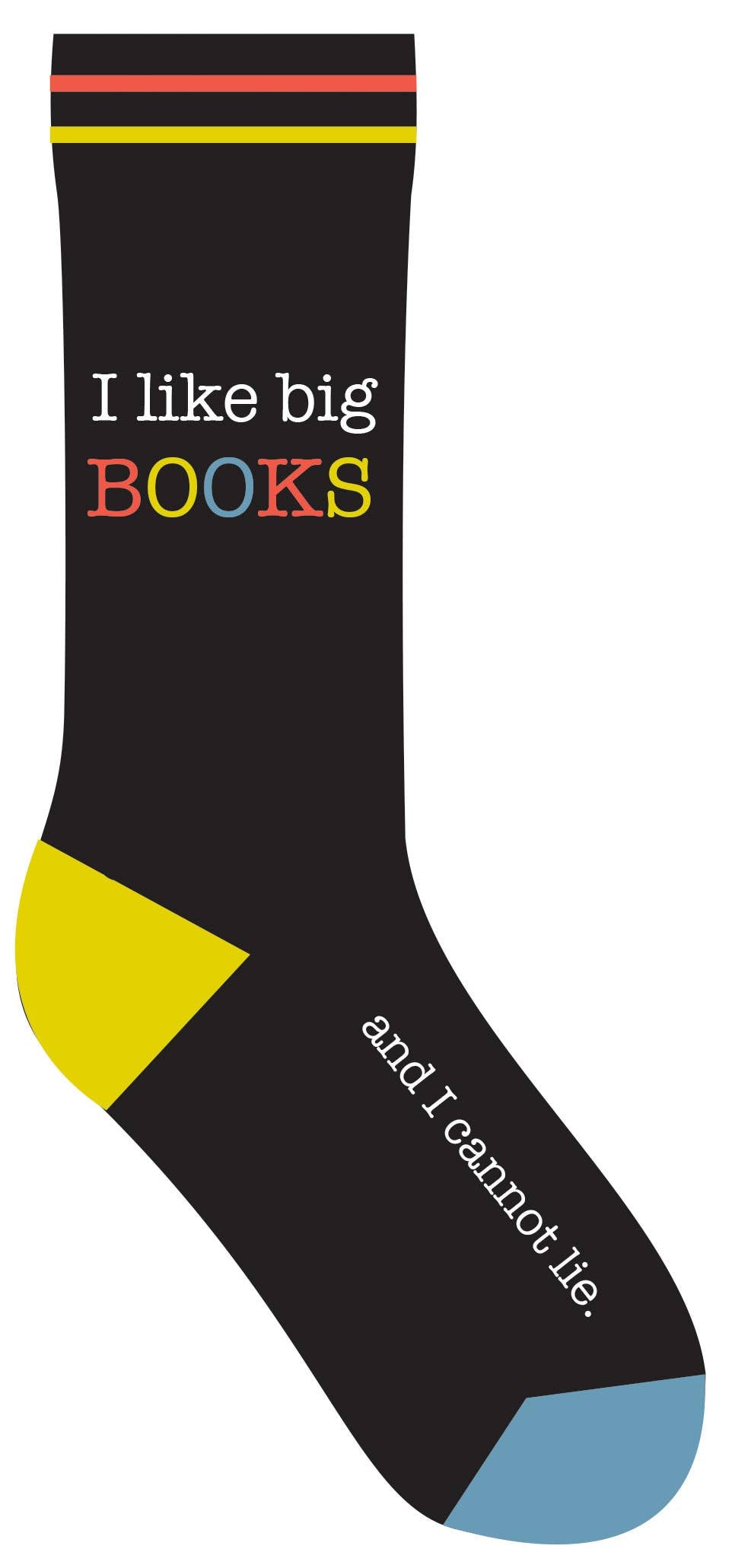 Gibbs Smith - I Like Big Books And I Cannot Lie Socks (LoveLit Book Theme)