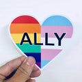 Anthem Sticker Company - Ally equality LBGTQ+ heart sticker