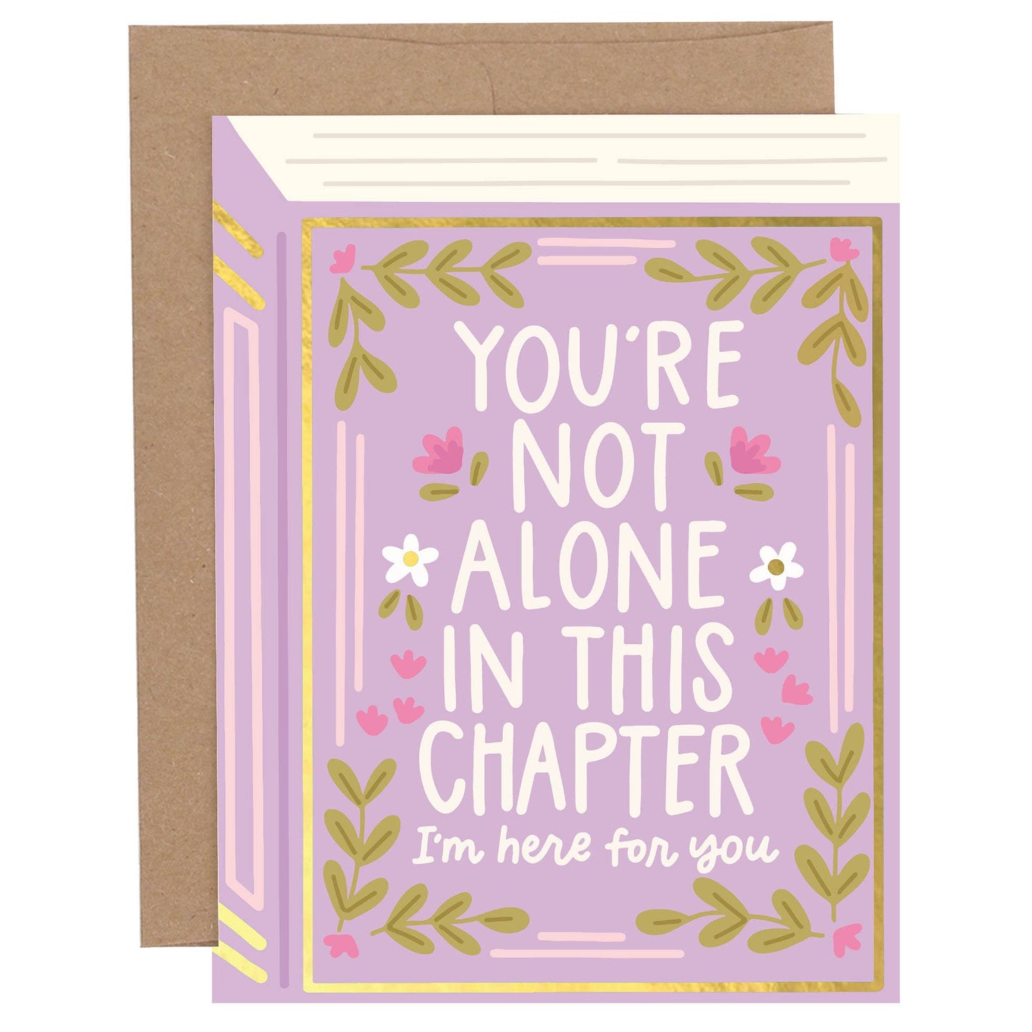 Pippi Post - You're Not Alone Sympathy Greeting Card