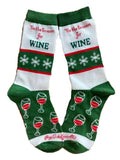 Buy Socks You All - Tis the Season for Wine Women's Socks