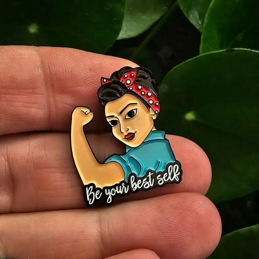 Magnifique Hearts - Be Your Best Self’ Rosie-Themed Empowerment Enamel Pin