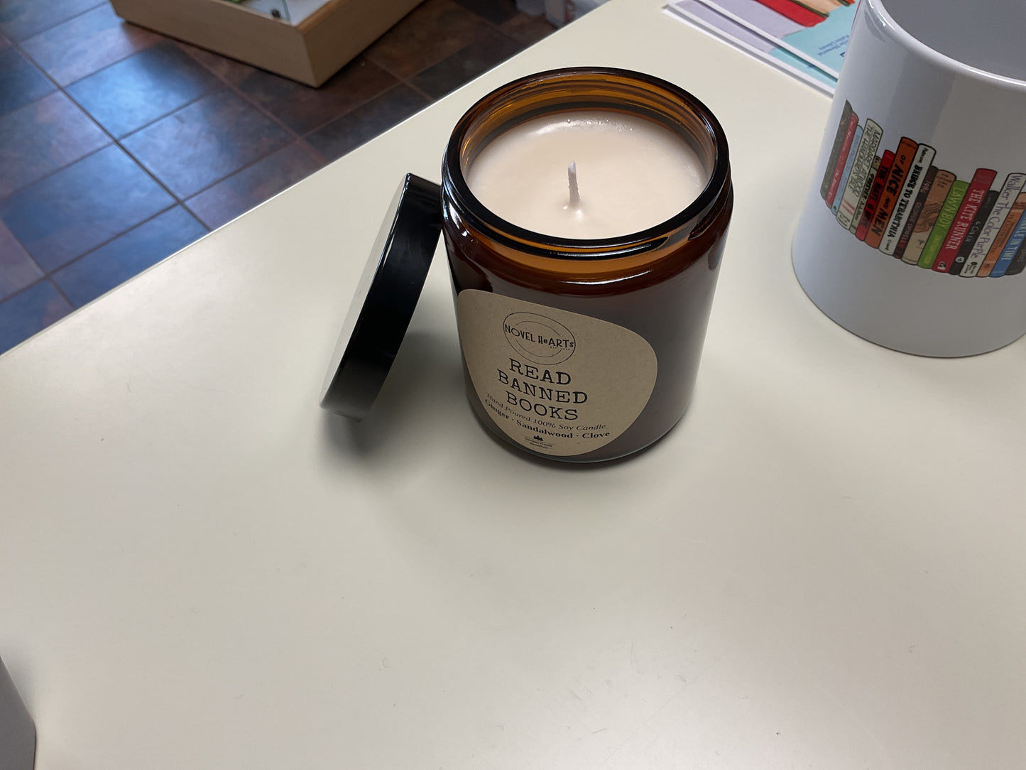 Banned Books Candle