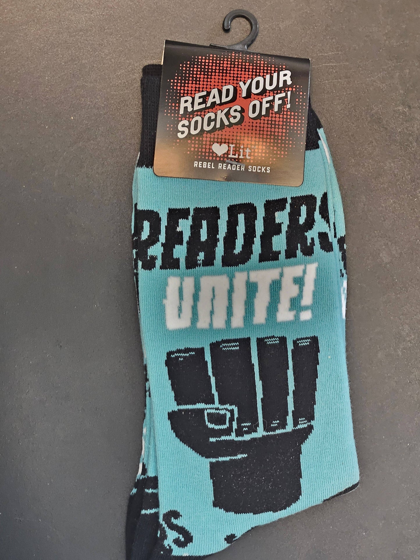 Gibbs Smith - Readers Unite Socks (LoveLit Book Theme)