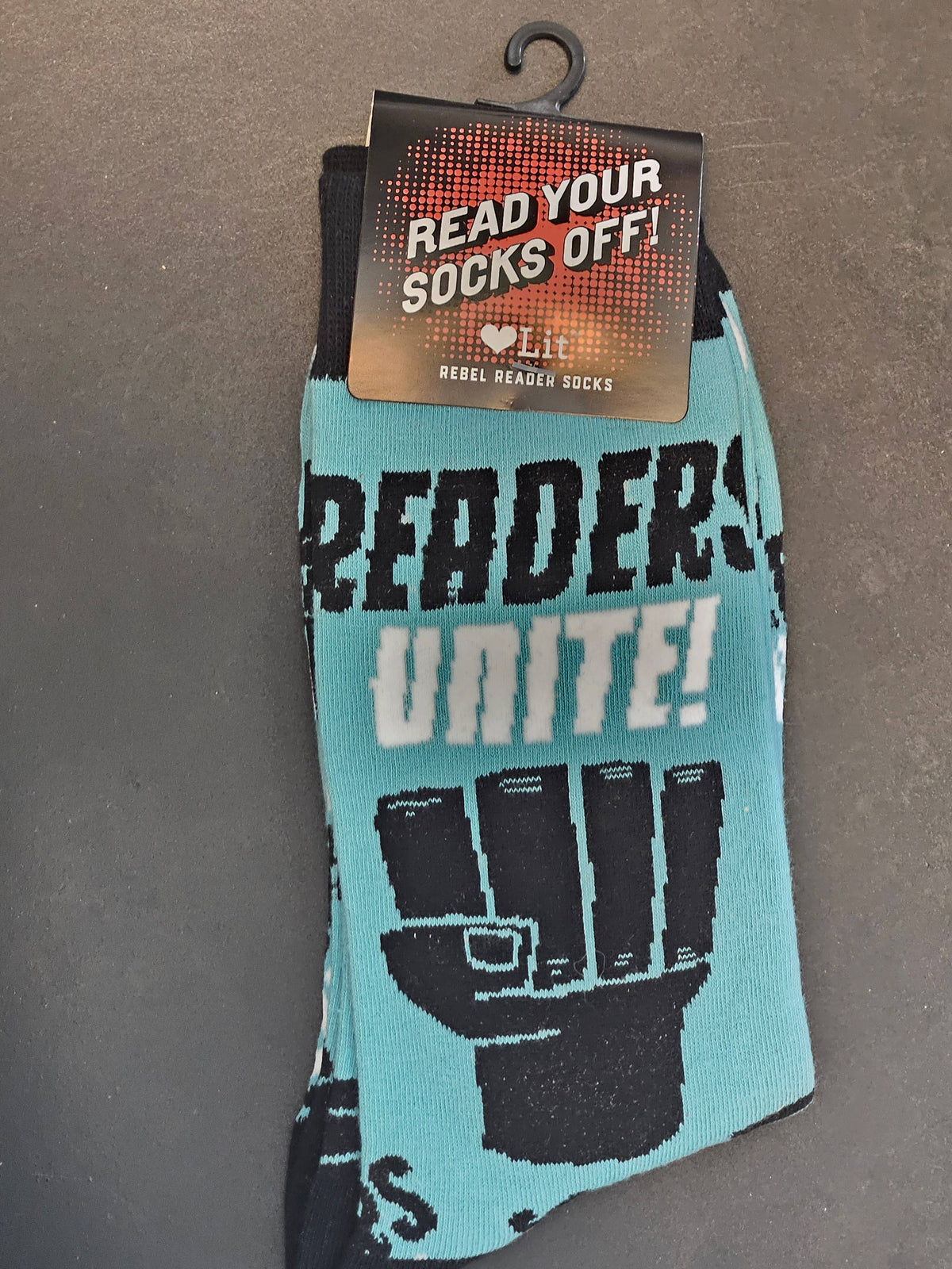 Gibbs Smith - Readers Unite Socks (LoveLit Book Theme)