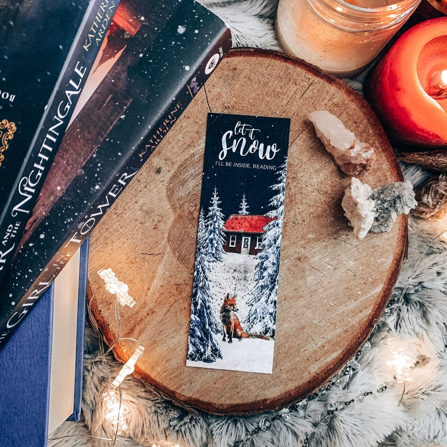 Mirkwood Scribes - Let it Snow Christmas Watercolor Bookmark