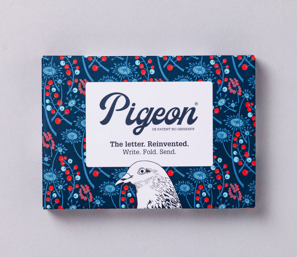 pigeonposted - Hedgerow Pigeon, Folding Letter Set – Pack of 6 Letters