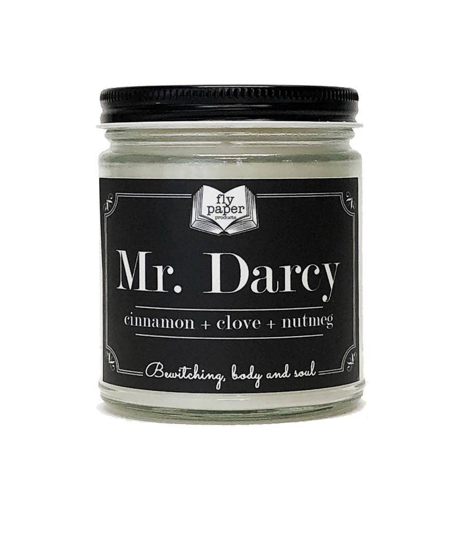 Fly Paper Products - Mr Darcy 9oz Glass Candle Cinnamon + Clove + Nutmeg