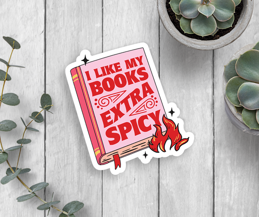 Expression Design Co - Spicy Books Vinyl Sticker