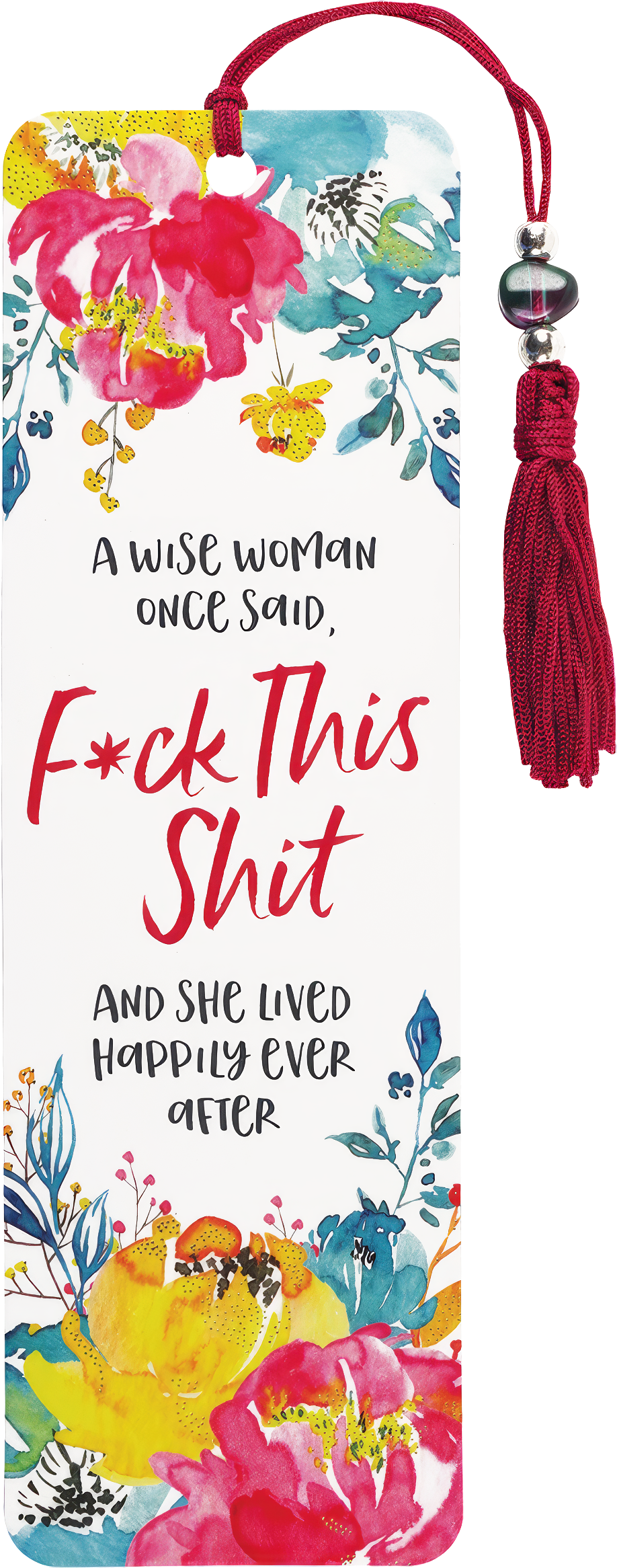 Peter Pauper Press - A Wise Woman Once Said Beaded Bookmark