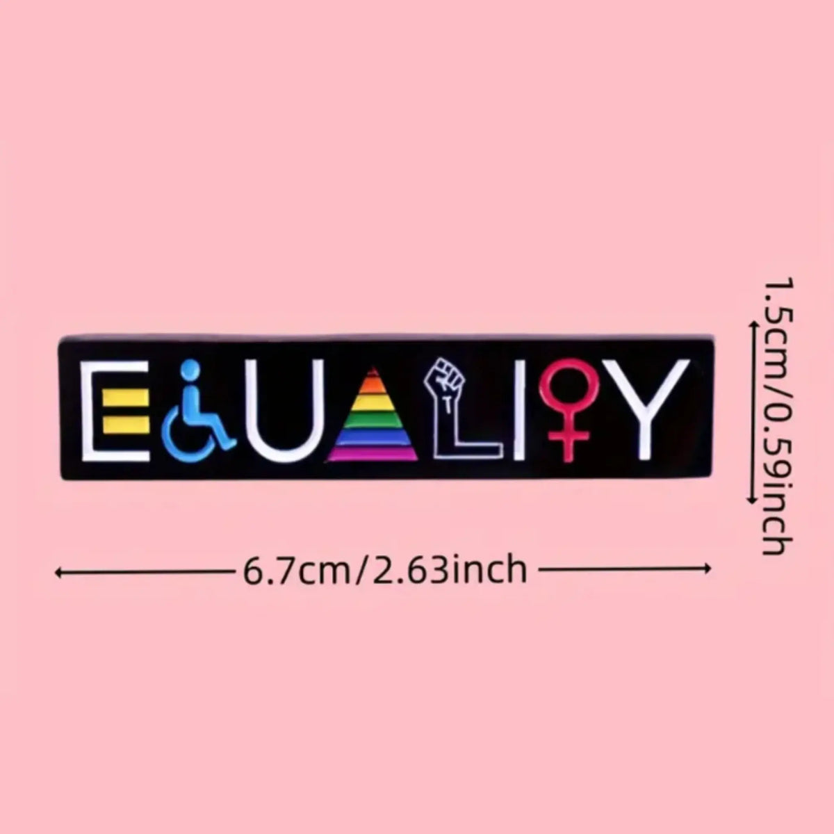 Magnifique Hearts - Equality Enamel Pin – Symbol of Fairness, Unity & Justice
