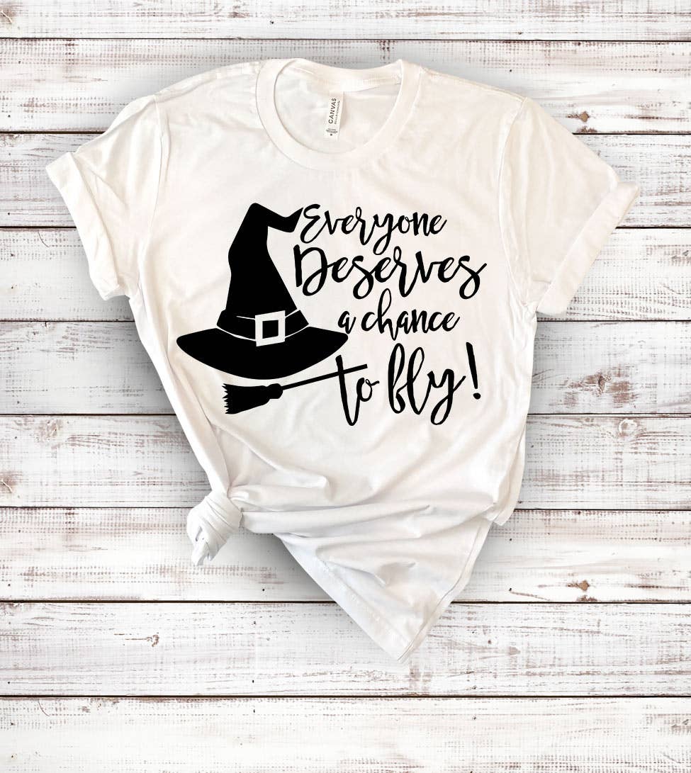 House Of Rodan - Everyone Deserves A Chance - Fall Witch Halloween T-Shirt