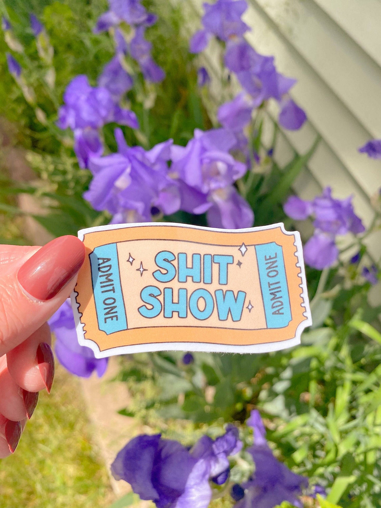 256 Craft Co - Shit Show Ticket Sticker, Funny Sticker Gift