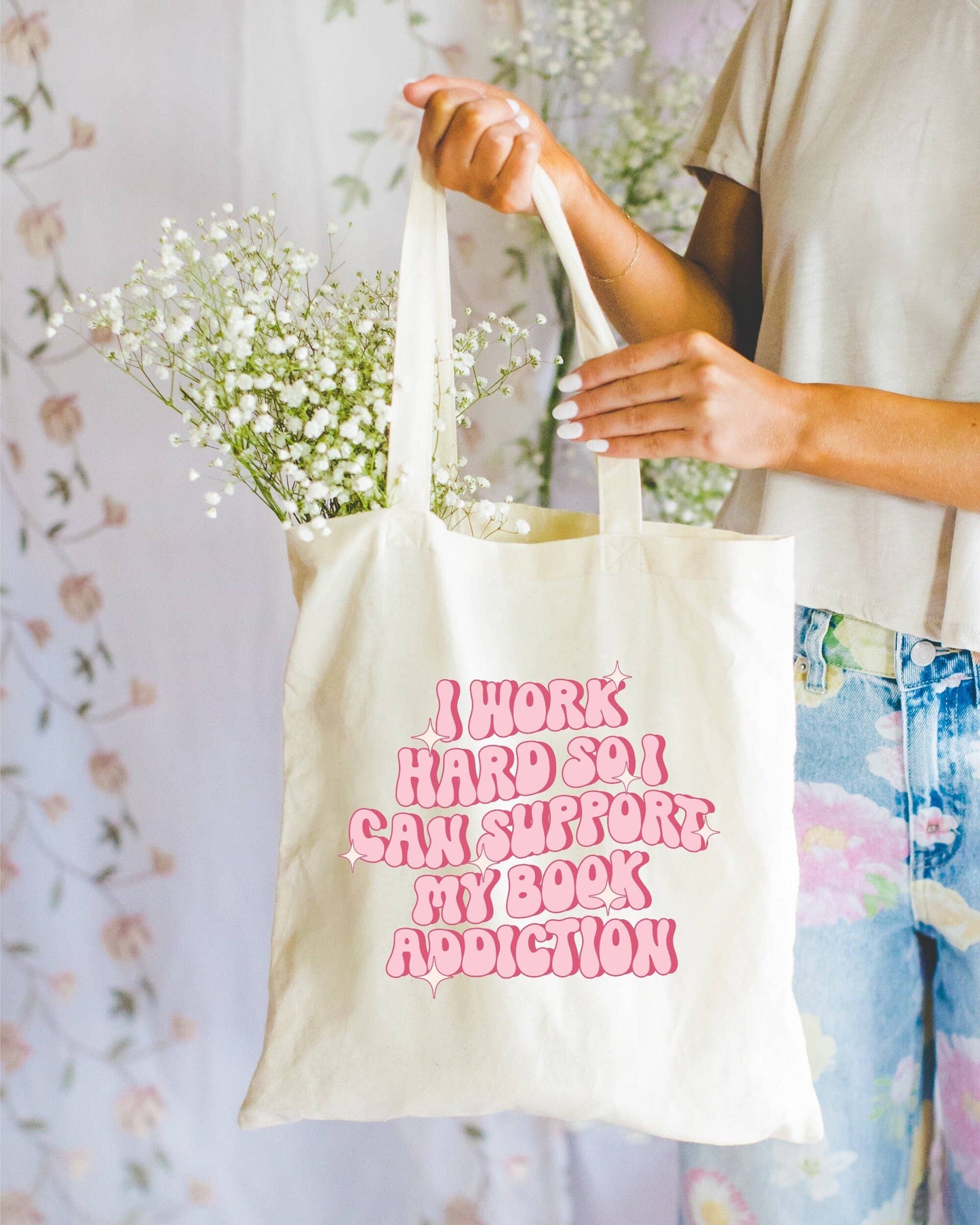 256 Craft Co - Book Addiction Canvas Tote Bag