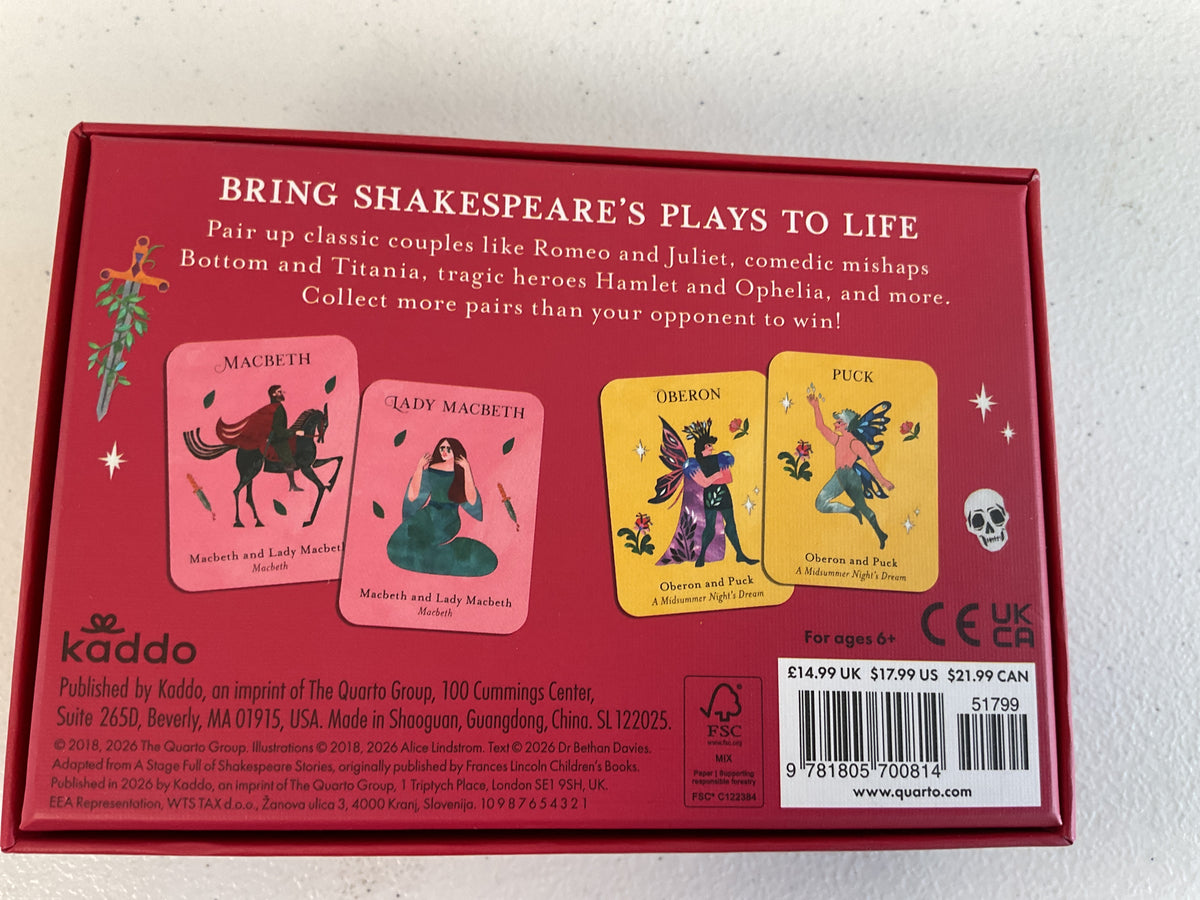 Shakespeare’s Dramatic Duos: a memory game