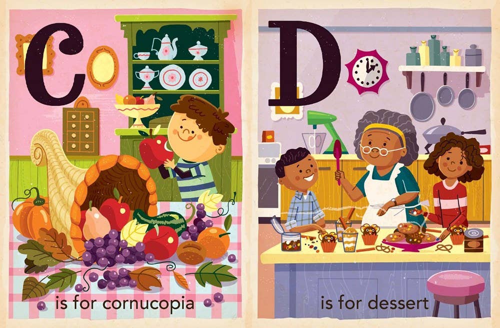 Gibbs Smith - T is for Thankful:  Thanksgiving Alphabet board book