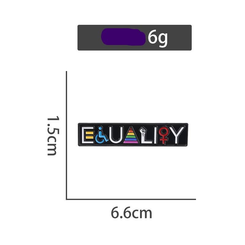 Magnifique Hearts - Equality Enamel Pin – Symbol of Fairness, Unity & Justice