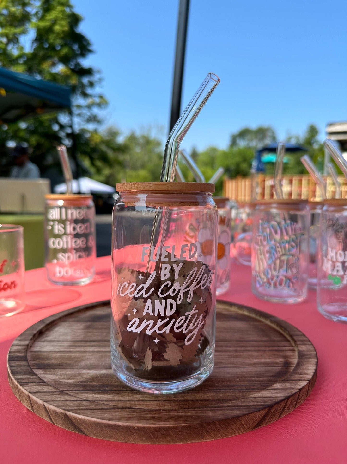 256 Craft Co - Fueled By Iced Coffee And Anxiety Can Glass 16 Oz