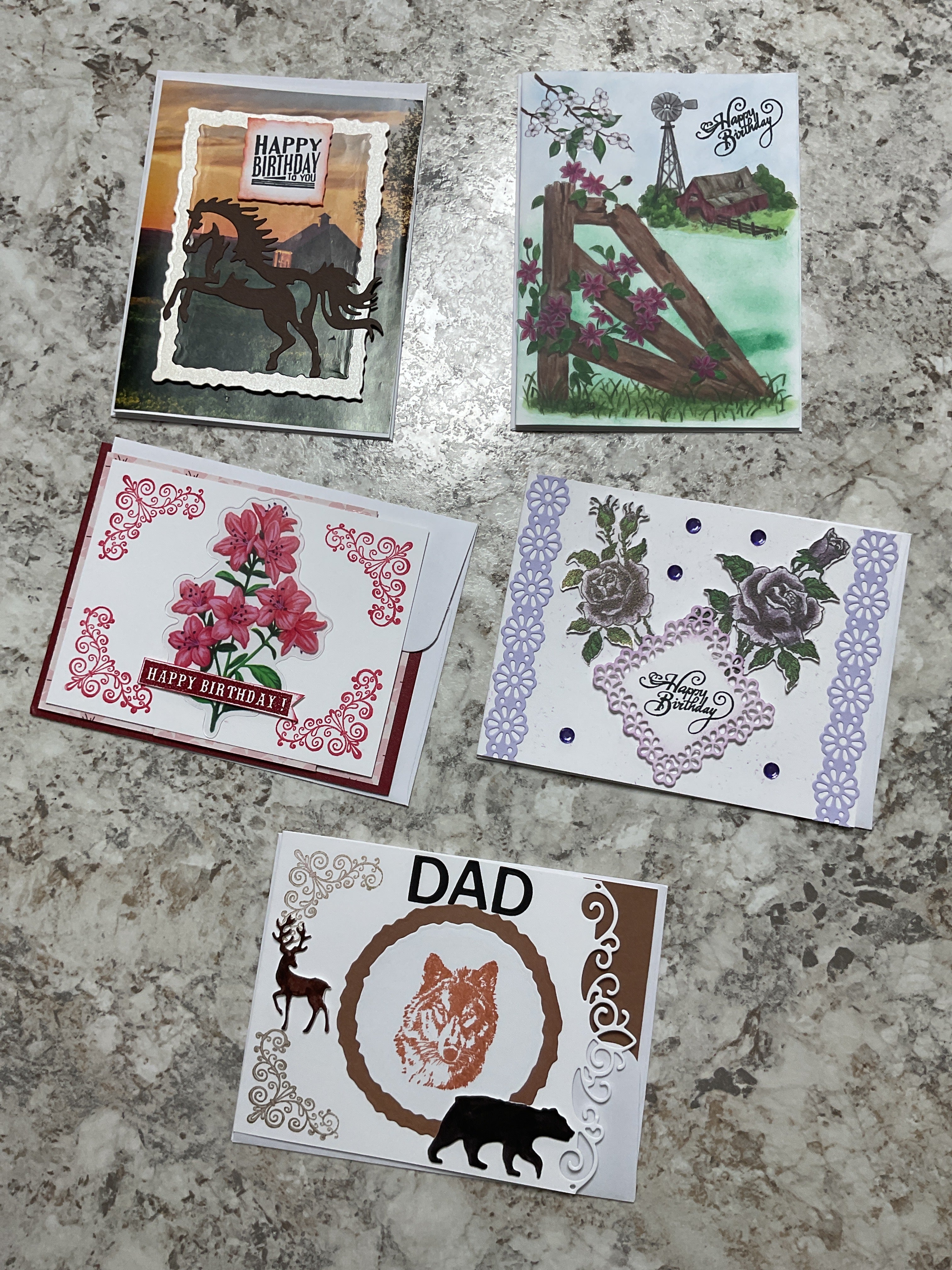 Special handmade cards by Slyvia￼